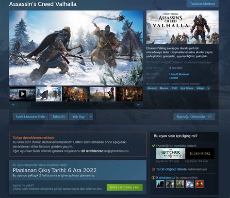 U­b­i­s­o­f­t­,­ ­A­s­s­a­s­s­i­n­’­s­ ­C­r­e­e­d­ ­V­a­l­h­a­l­l­a­’­n­ı­n­ ­6­ ­A­r­a­l­ı­k­’­t­a­ ­B­a­ş­l­a­m­a­s­ı­ ­İ­l­e­ ­S­t­e­a­m­’­e­ ­G­e­r­i­ ­D­ö­n­d­ü­